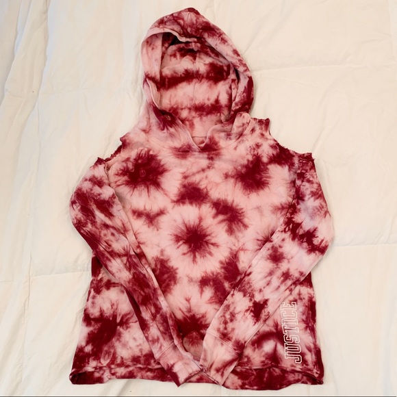 Justice Other - Justice Pink Tie Dye Hoodie